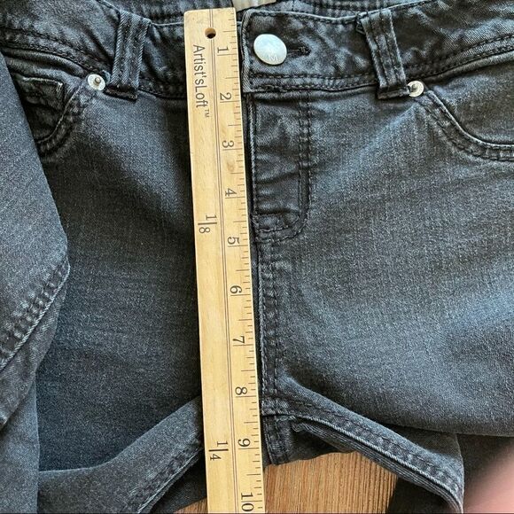 Mossimo Black Faded Skinny Denim Jeggings Size 6 - Picture 9 of 12